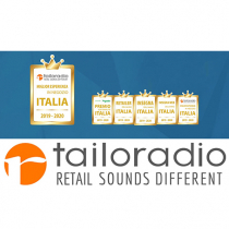 Tailoradio è Gold  Sponsor di “Insegna dell’anno 2019” e del Premio “Miglior Esperienza In Negozio Italia”